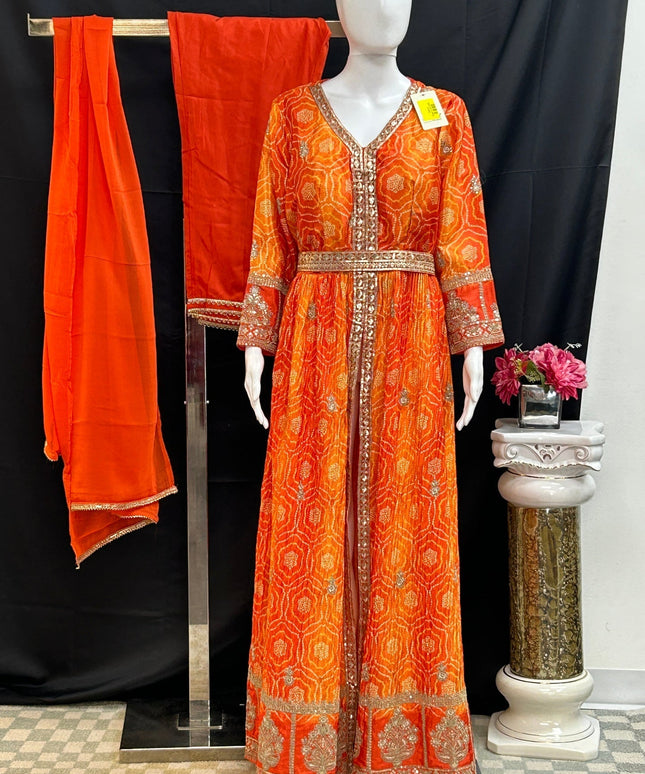 Bandhani long dress / Anarkali