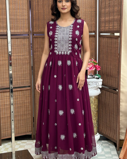 Georgette long kurti