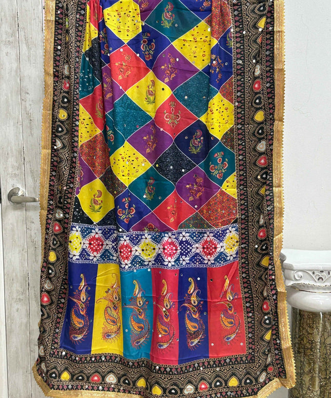 Multi colored dupatta