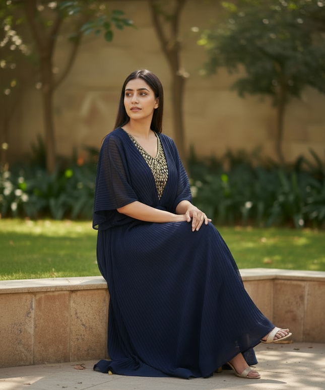 Chiffon long dress