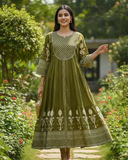 Cotton long kurti