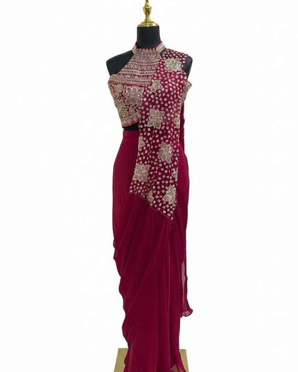 Readymade saree / pre pleated saree