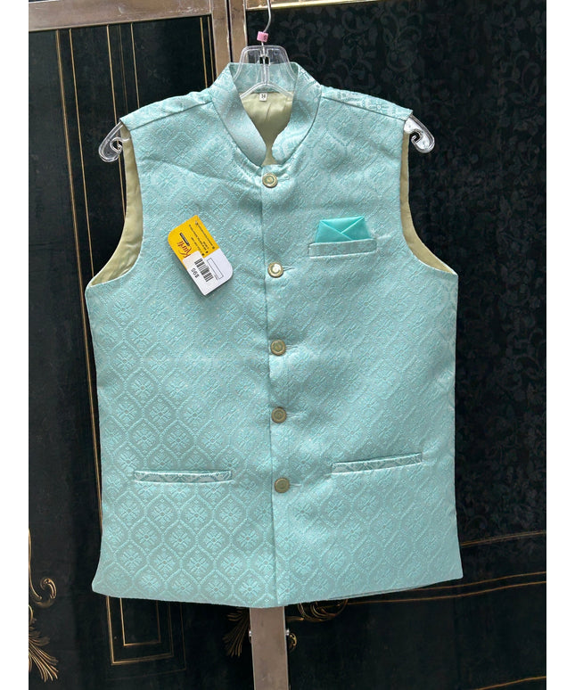Light blue jacket for men’s kurta