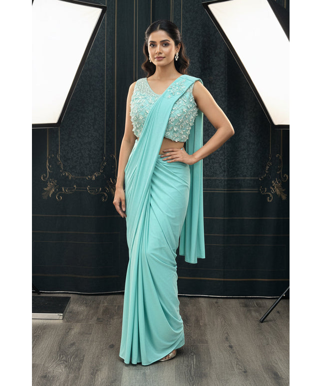 Ready to wear saree with hip belt / party wear