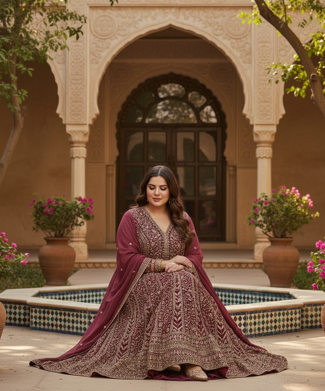 Party wear Anarkali set