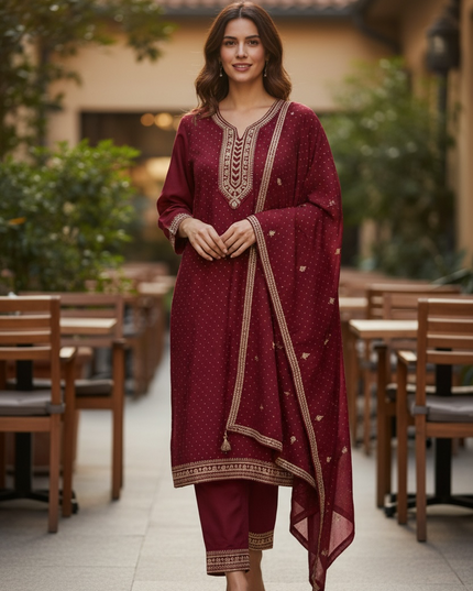 Silk salwar suit