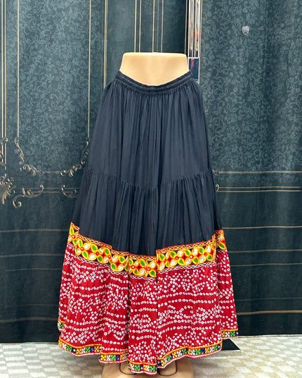 Bandhani skirt : garba chaniya
