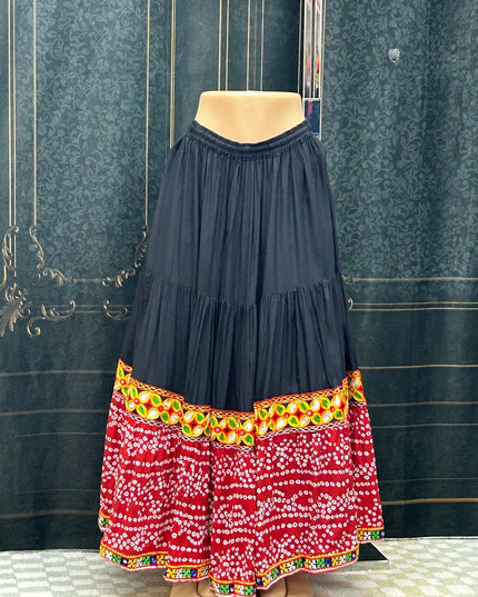 Bandhani skirt : garba chaniya