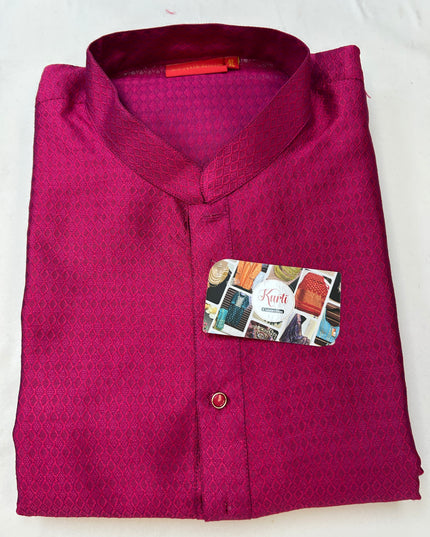 Dark pink kurta pajama set