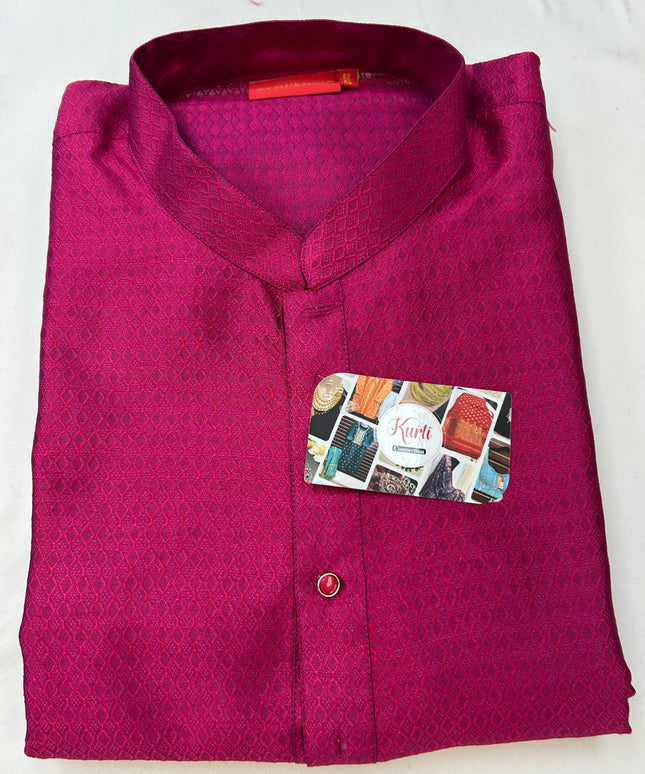 Dark pink kurta pajama set