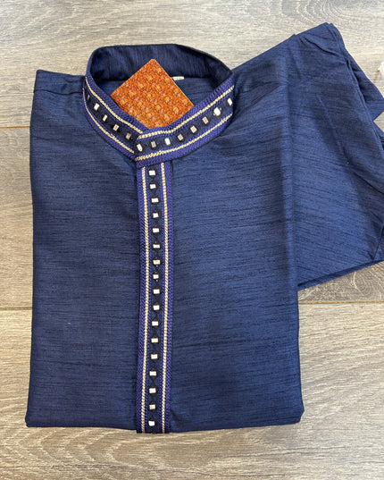 Cotton silk kurta pajama