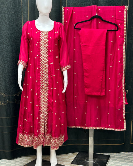 Silk Anarkali set