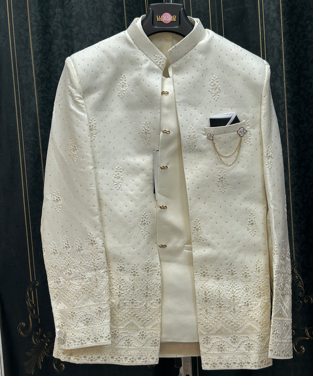 Three piece indo western sherwani