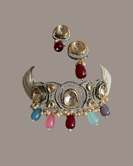 Kundan necklace set