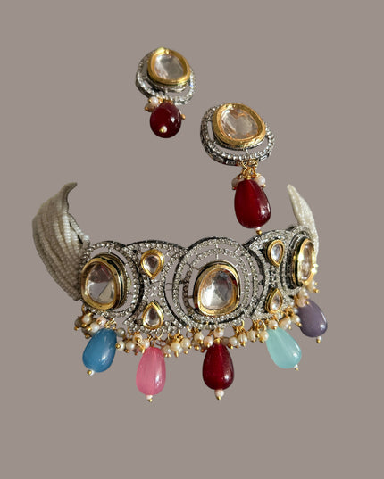 Kundan necklace set