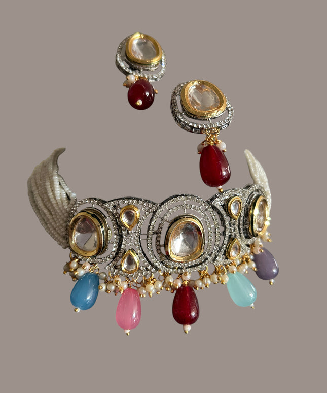 Kundan necklace set