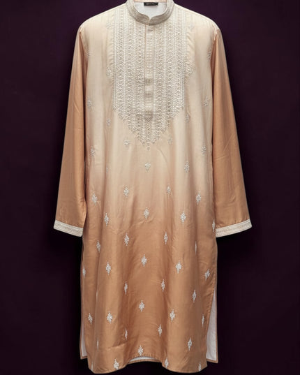 Light brown kurta pajama set