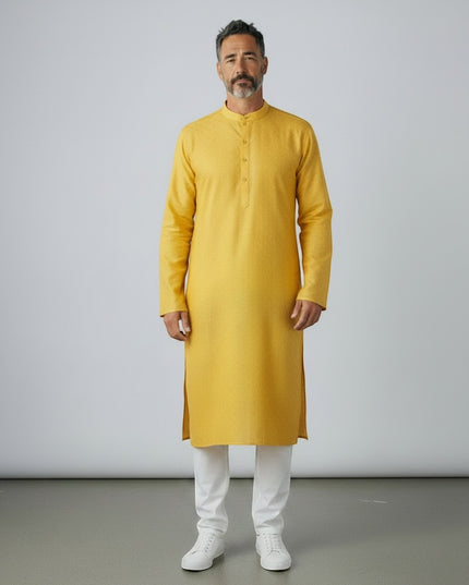 Yellow kurta pajama set