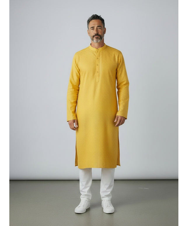 Yellow kurta pajama set