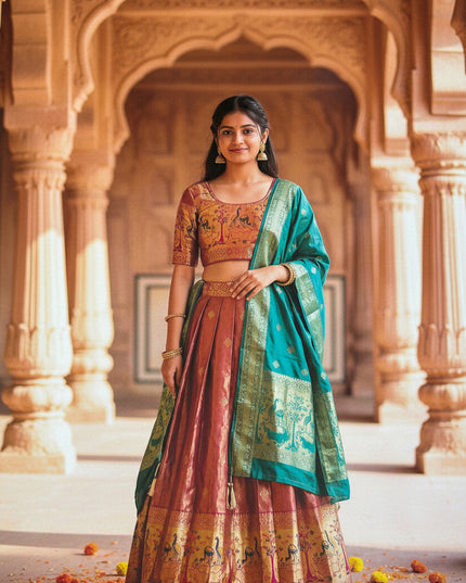 Pattu Lehenga for teenagers