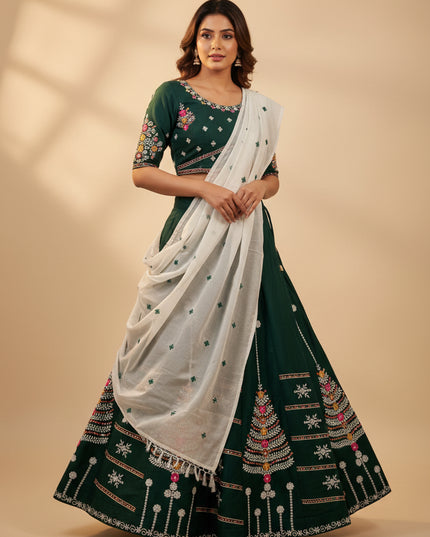 Garba chaniya choli : cotton