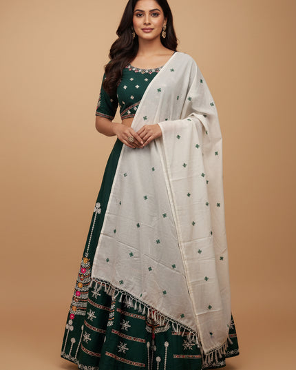 Garba chaniya choli : cotton