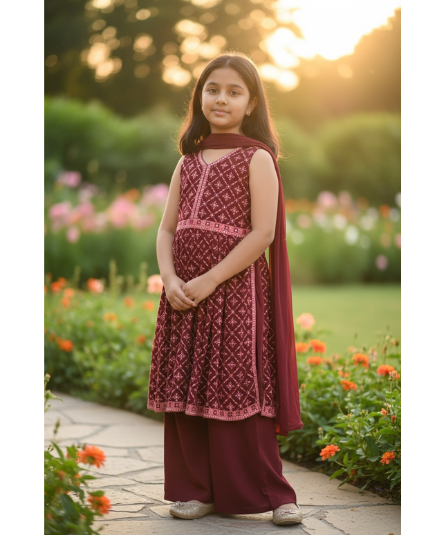 Size 36/ Naira cut dress for young girls by Kurti Connection USA