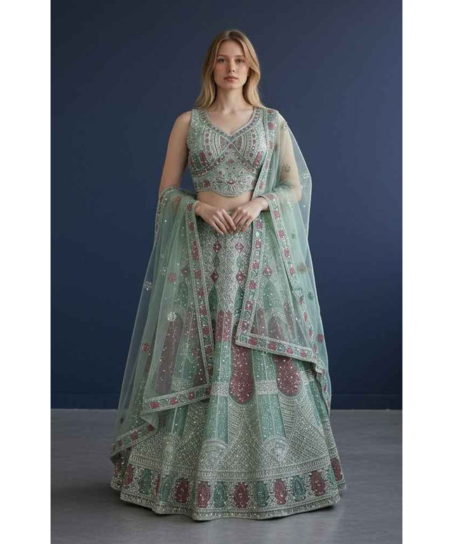 Lehenga Choli set : Light Green