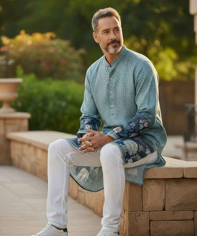Men's Traditional Indian Wedding Attire Kurta