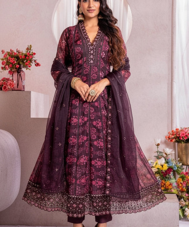 Soft organza salwar suit / plus size Kurtis - Kurti Connection USA