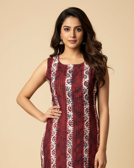 Batik print kurti - Kurti Connection USA