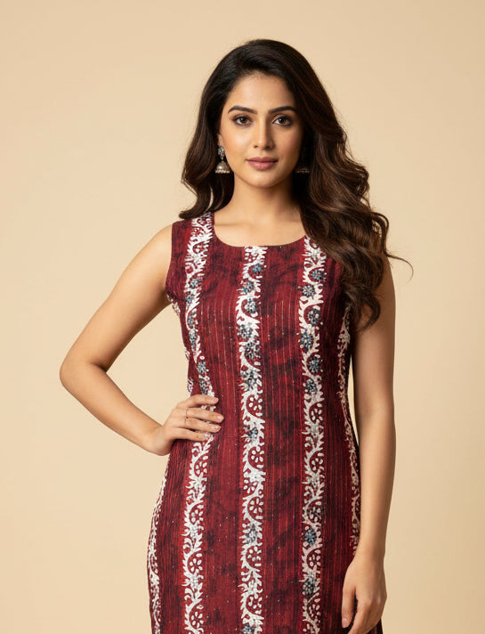 Batik print kurti - Kurti Connection USA