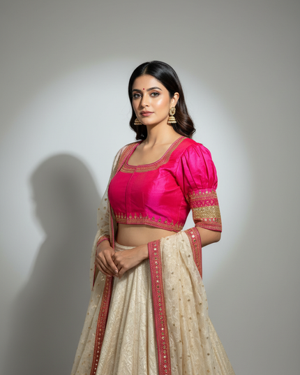 Silk blouse by Kurti Connection USA
