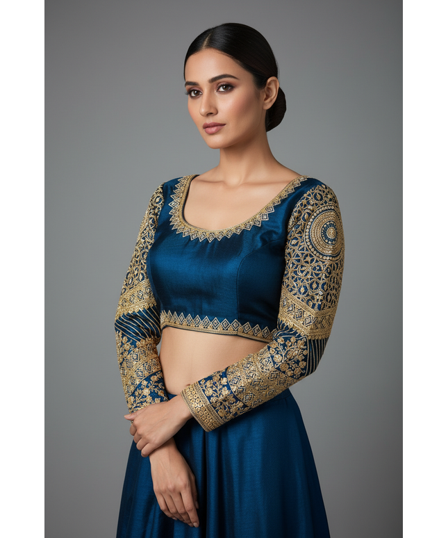 Full sleeves blouse by Kurti Connection USA
